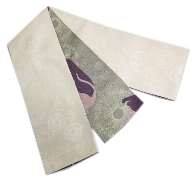 着物 洗える 袷 小紋 半巾帯 細帯 2点セット clubＨ・Ｌ 濃赤色地猫黒枝垂桜ライン フリー 女性用 カジュアル きもの プレタ 半幅帯 レディース 猫柄 ネコ 着物 洗える 袷 小紋 半巾帯 細帯 2点セット clubH・L 濃赤色地猫黒