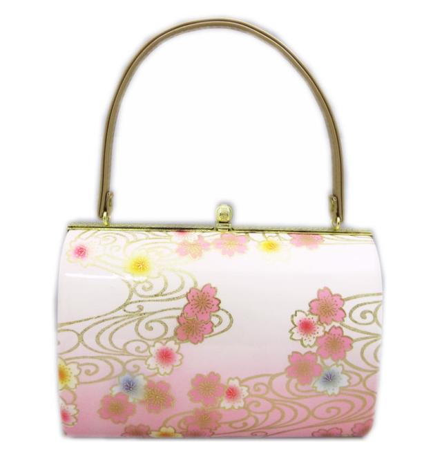 草履バッグセット ピンク白ぼかし桜流水 ＬＬ 25.5ｃｍ 3Ｌ 26ｃｍ 大きいサイズ 振袖 成人式 卒業式 袴 訪問着 着物