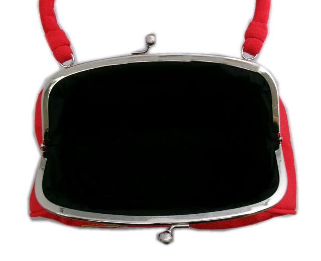 草履バッグセット 赤色地椿刺繍 フリー 23.5cm 振袖 成人式 卒業式 袴 訪問着 着物 がま口 ぞうり 振袖用 はかま ゾウリ 女性用