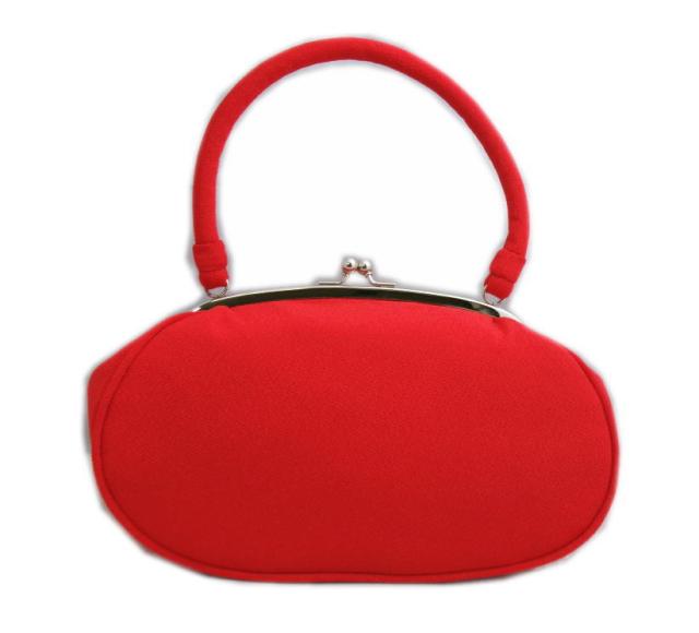 草履バッグセット 赤色地椿刺繍 フリー 23.5cm 振袖 成人式 卒業式 袴 訪問着 着物 がま口 ぞうり 振袖用 はかま ゾウリ 女性用