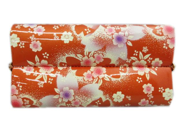 草履バッグセット 大きいサイズ ３Ｌ 26.5ｃｍ 金朱色ぼかし地桜さくら 日本製 振袖 成人式 卒業式 袴 着物 振袖用 はかま XＬ