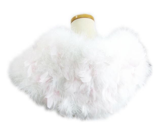 ショール スワン 羽毛 白に薄ピンク羽根 振袖 成人式 卒業式 袴 振袖用 はかま 着物 白色 フェザー ストール ハカマ ショール スワン 羽毛 白に薄ピンク羽根 振袖 成人式 卒業式 袴 振袖用