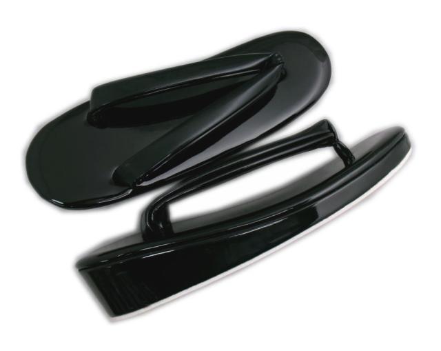 草履バッグセット エナメル 横丸型 黒（赤） ＬＬ 25.5cm 大きいサイズ 振袖 成人式 卒業式 袴 着物 訪問着 無地 振袖用 ぞうり 2Ｌ はかま 黒色