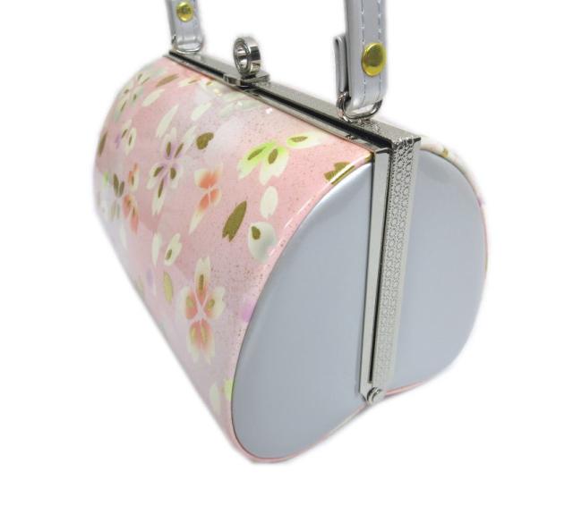 草履バッグセット 横花弁型 薄ピンク色地桜蝶 ＬＬ 25.5ｃｍ 大きいサイズ 振袖 成人式 卒業式 袴 訪問着 着物 2Ｌ