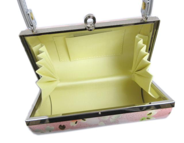 草履バッグセット 横花弁型 薄ピンク色地桜蝶 ＬＬ 25.5ｃｍ 大きいサイズ 振袖 成人式 卒業式 袴 訪問着 着物 2Ｌ