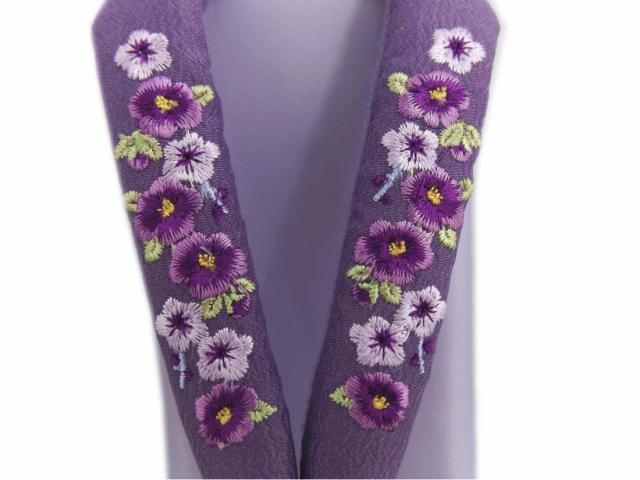 草履 ぞうり 藤紫台 刺繍鼻緒 フリー 可憐花枝咲梅 着物 卒業式 袴 