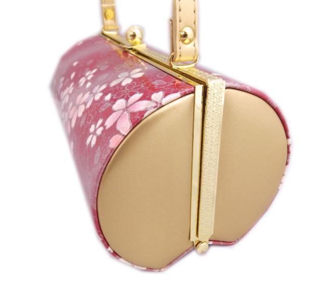 草履バッグセット 横丸型 ワイン色銀ぼかし桜さくら Ｌ 24.5cm 日本製 振袖 成人式 卒業式 袴 訪問着 着物 きもの 振袖用