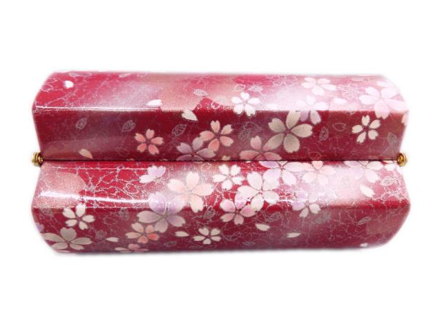 草履バッグセット 横丸型 ワイン色銀ぼかし桜さくら Ｌ 24.5cm 日本製 振袖 成人式 卒業式 袴 訪問着 着物 きもの 振袖用