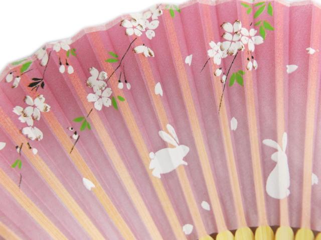 水色 ウサギ 浴衣 単品OR3点セット 着物 ブルー ピンク 桜 花柄