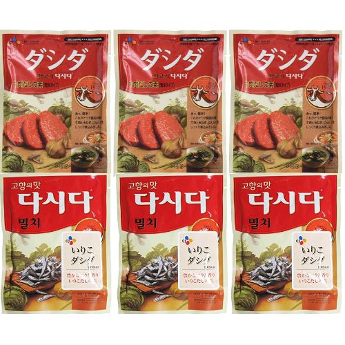 C・J 牛肉ダシダ × イワシダシダ セット 各3袋セット 各100g (牛ダシダ/いりこだしだ) 牛肉だしの素 ダシダ 韓国調味料 韓国食品 ...