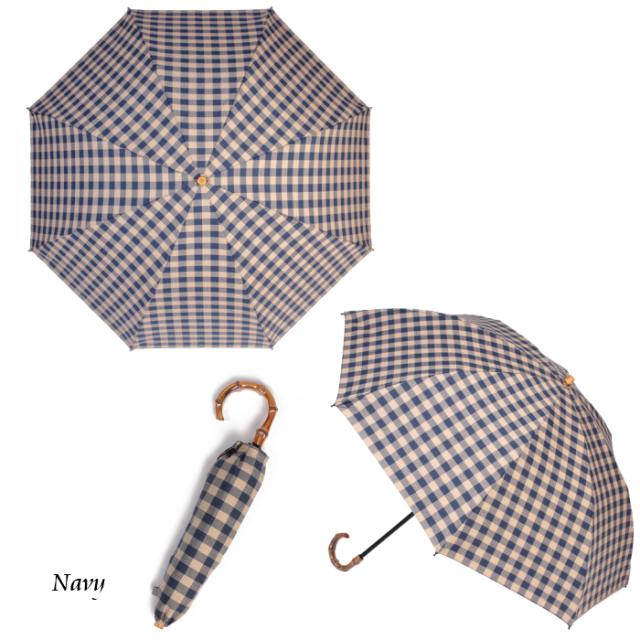 バーバリー 傘 折りたたみ式 チェック ネイビー 日本製 BURBERRY