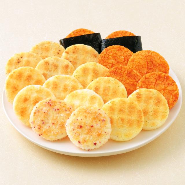 もち吉 餅のおまつりこまちいろいろ 六分缶【国産米100％ 20枚