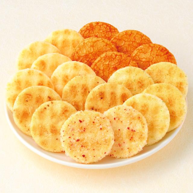 もち吉 餅のおまつりこまち いろいろ 六分缶【国産米100％ 20枚】の