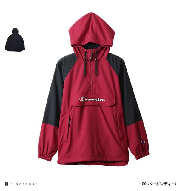 チャンピオン 撥水 裏メッシュ ライトアウター アクションスタイル アノラックパーカー（Champion ANORAK PARKA）C3-R603 メンズ フーディー マウンテンパーカー