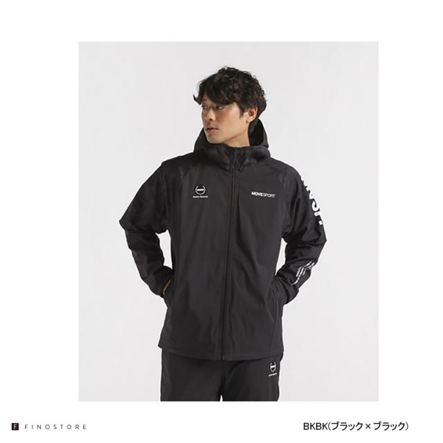 ムーブスポーツ ウインドブレーカー ヒートナビ タッチ 総柄フルジップフーディー（MOVESPORT HEATNAVI TOUGH HOODIE）ST4FWB31M メンズ トレーニングウェア スポーツウェア_3