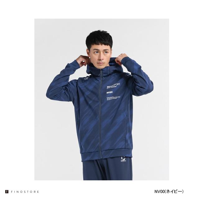 ムーブスポーツ サンスクリーン NIR 総柄グラフィック ジャージフーディー（MOVESPORT Sunscreen NIR HOODIE）ST5SJG10M メンズ トレーニングウェア スポーツウェア_2