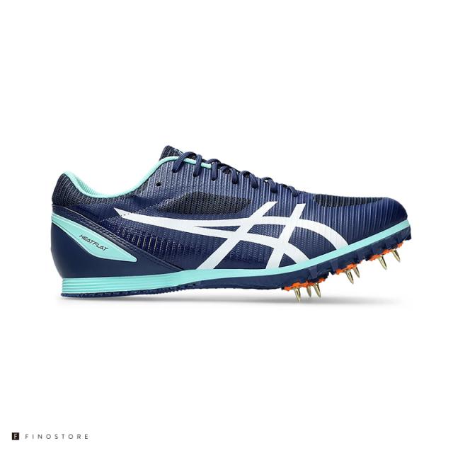 アシックス 100m〜1500m ハードル 跳躍種目 陸上スパイク ヒートフラット 12（ASICS HEATFLAT 12）1093A195 400 ユニセックス BLUE EXPANSE/WHITE