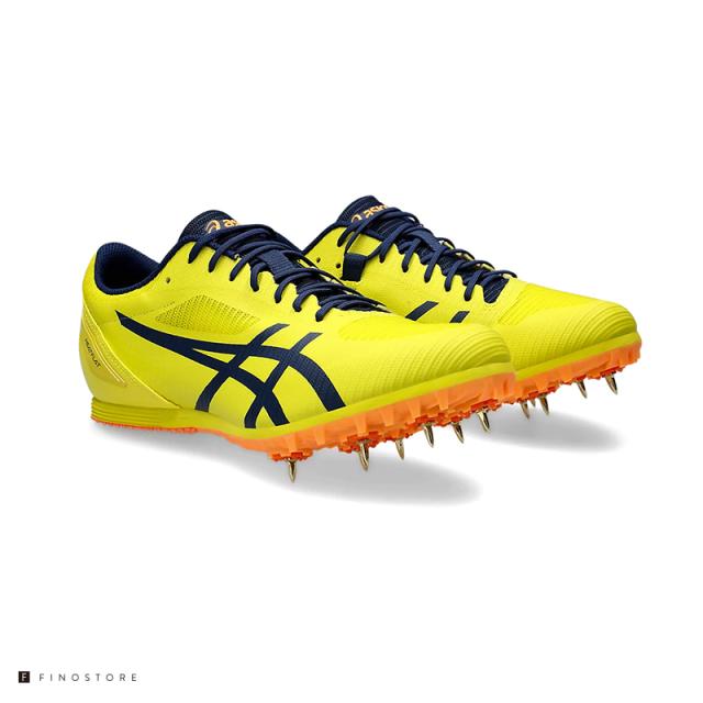 アシックス 100m〜1500m ハードル 跳躍種目 陸上スパイク ヒートフラット 12（ASICS HEATFLAT 12）1093A195 750 ユニセックス BRIGHT YELLOW/BLUE EXPANSE_1