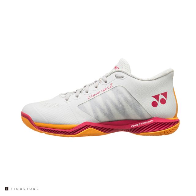 ヨネックス バドミントン シューズ コンフォート Z ワイドミッド（YONEX POWER CUSHION COMFORT Z WIDE MID）SHBCFZ3WM 236 ユニセックス OFF WHITE/RED インドア シューズ