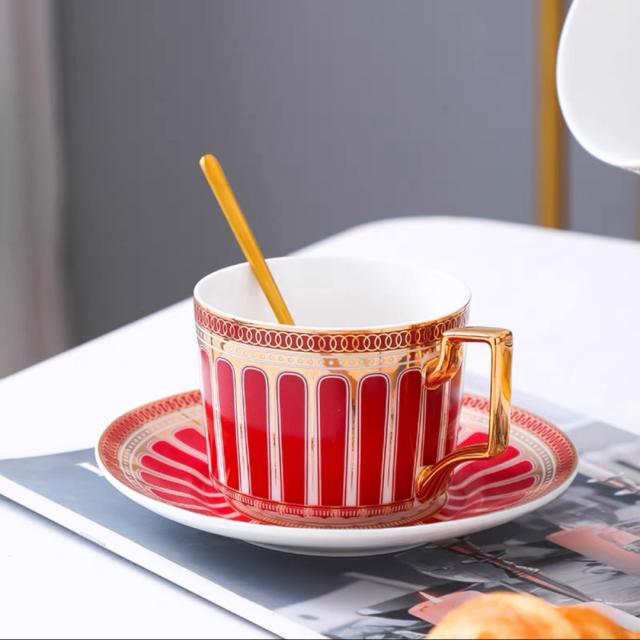 A034832ティー・コーヒーカップセット カップ＆ソーサー2客セット