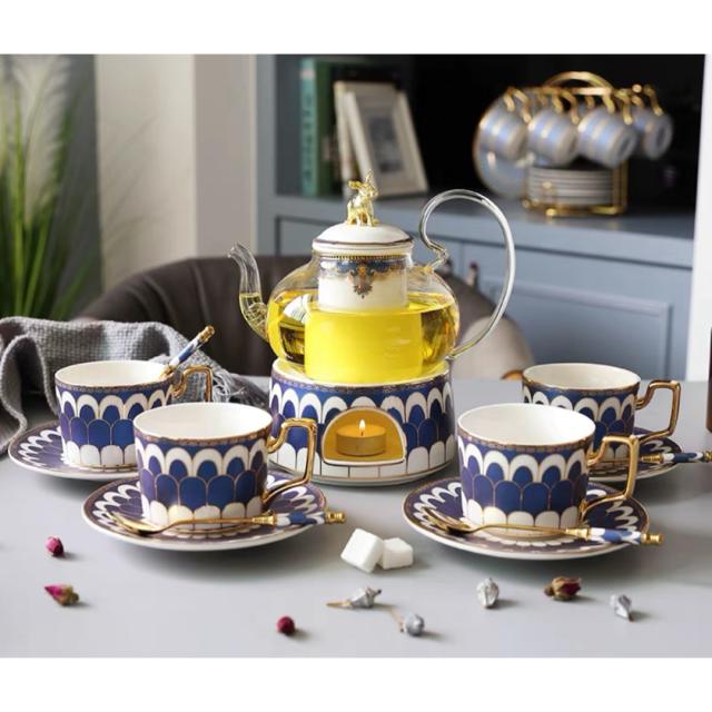 ティー・コーヒーカップセット カップ＆ソーサー4客セット ．