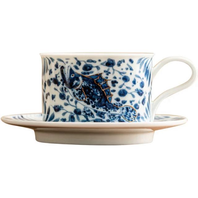 A034906ティー・コーヒーカップセット カップ＆ソーサー4客セット 陶磁器ティーセット_5