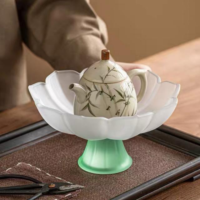 A034907高級果物皿．盛り皿 お菓子皿、フルーツプレート、花柄豪華