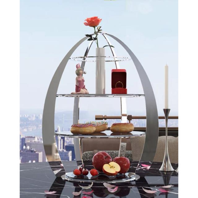 高級ケーキスタンド プレート4段セット アフタヌーンティー フルーツ トレー 皿 高級ケーキスタンド プレート4段セット アフタヌーンティー フルーツ