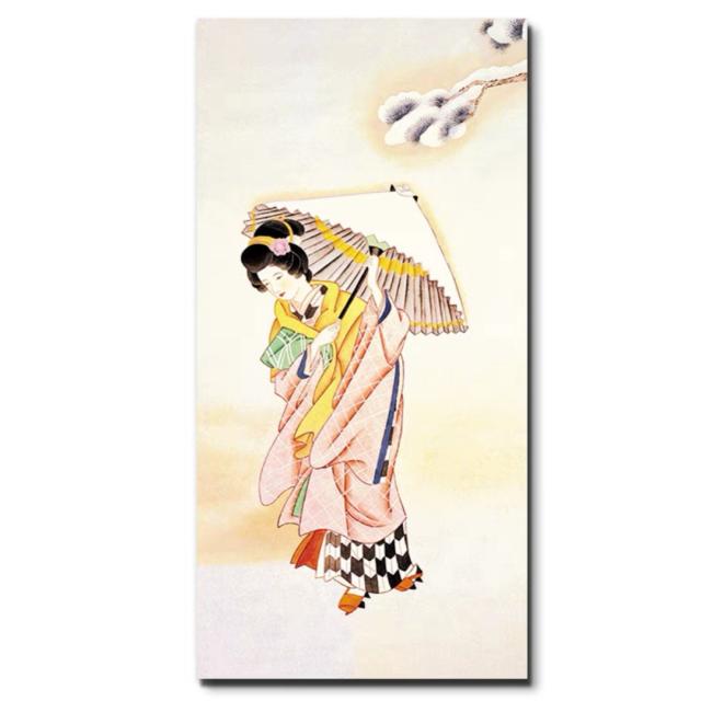 A036414美人掛絵アートパネル和風アートフレーム 絵画 絵 壁画 壁掛け パネルインテリア