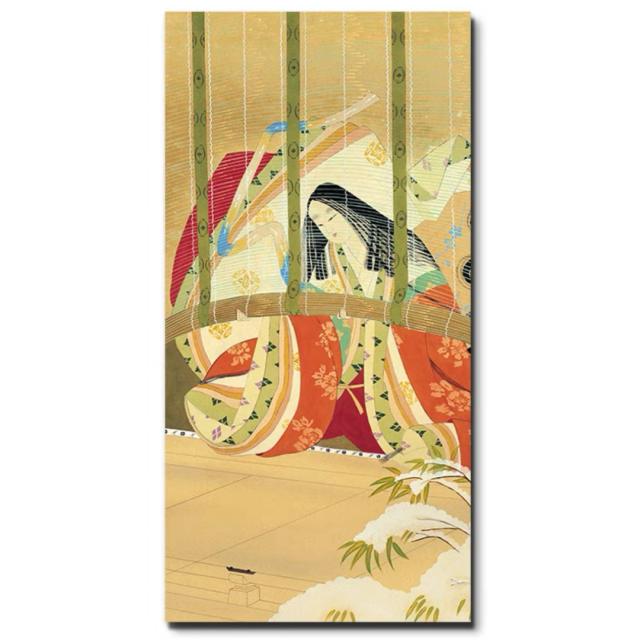 A036421美人掛絵アートパネル和風アートフレーム 絵画 絵 壁画 壁掛け パネルインテリア