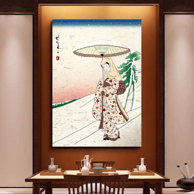 A036443美人掛絵アートパネル和風アートフレーム 絵画 絵 壁画 壁掛け パネルインテリア
