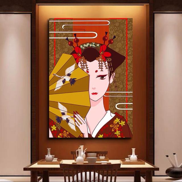A036448美人掛絵アートパネル和風アートフレーム 絵画 絵 壁画 壁掛け パネルインテリア