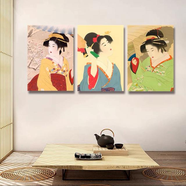 A036454和風 壁飾りアートパネル プリント絵画おしゃれ壁掛け キャンバスプリントポスター