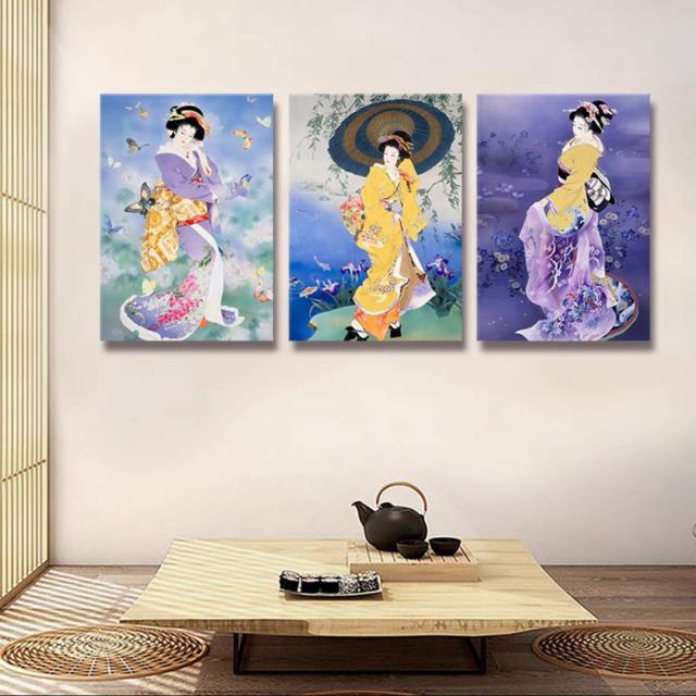 A036460和風 壁飾りアートパネル プリント絵画おしゃれ壁掛け キャンバスプリントポスター