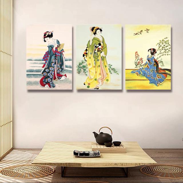 A036463和風 壁飾りアートパネル プリント絵画おしゃれ壁掛け キャンバスプリントポスター