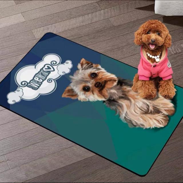 ラグマット リビングマット 玄関マット お風呂マット 犬柄雑貨 イヌ　ワンちゃん ラグマット リビングマット玄関マット お風呂マット コーギー犬柄イヌ