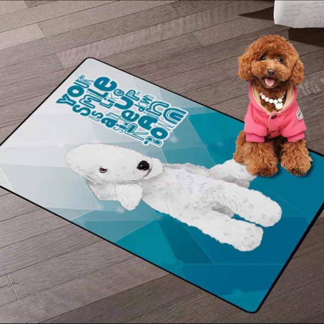 A036487ラグマット リビングマット 玄関マット お風呂マット 犬柄雑貨 イヌ　ワンちゃん