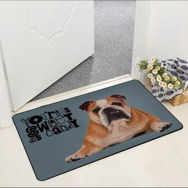 A036503ラグマット リビングマット 玄関マット お風呂マット 犬柄雑貨 イヌ　ワンちゃん