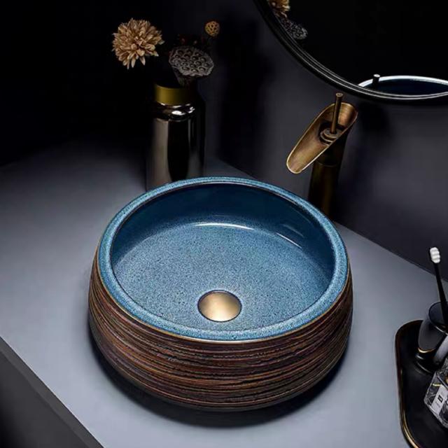 円形セラミック洗面ボウルと蛇口￼セット 円形セラミック洗面ボウルと蛇口￼セット 洗面ボウル 3点セット 洗面