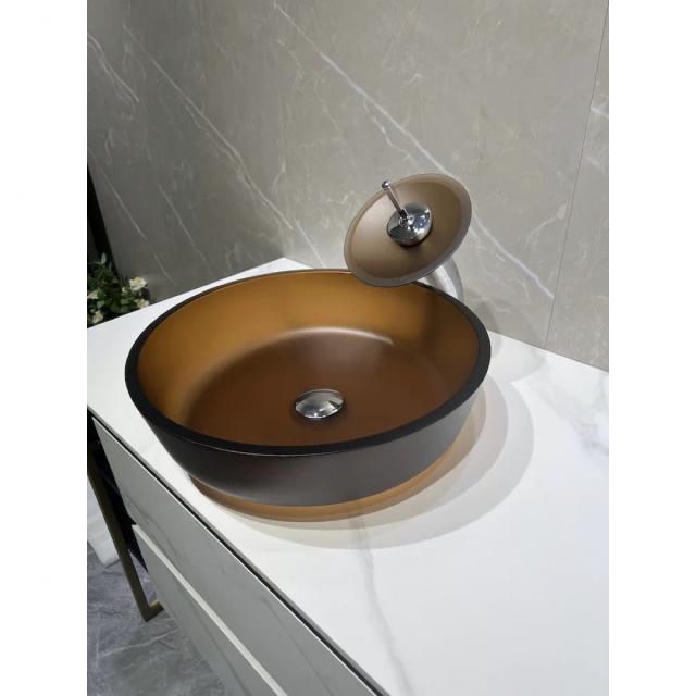 A036688洗面ボウルセット 洗面ボール 手水鉢 手洗器 手洗い鉢 洗面器 蛇口 排水金具付