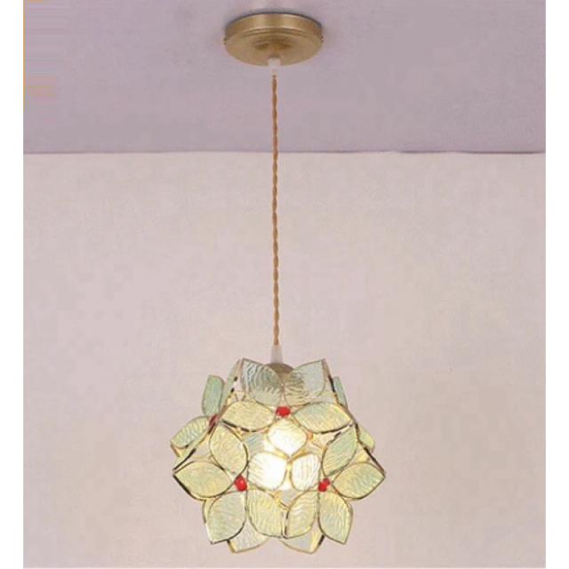 ステンドグラス ランプ A036810ステンドグラス．ペンダントライト豪華天井照明ステンドグラス