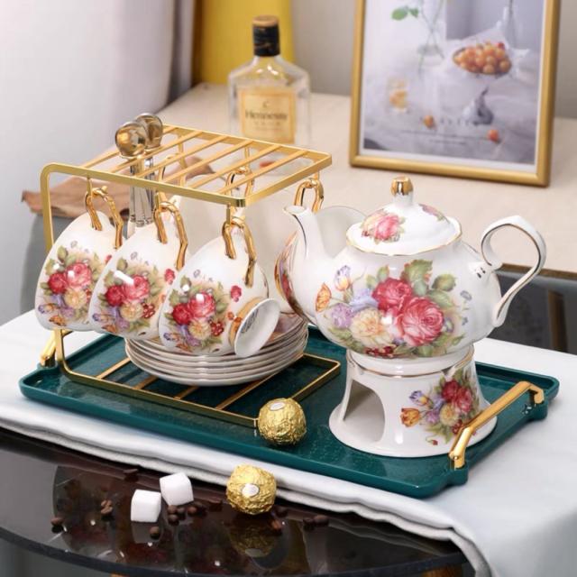 A036843ティー・コーヒーカップセット カップ＆ソーサー6客
