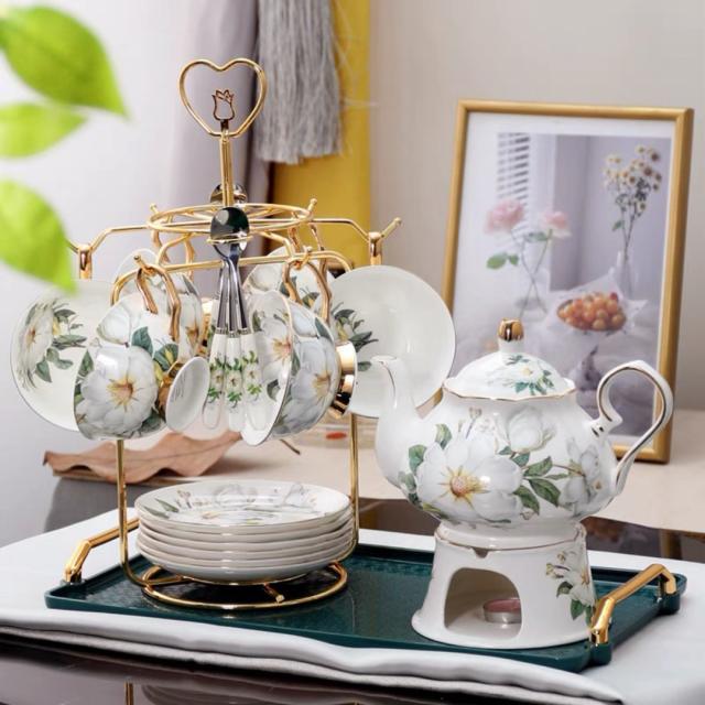 A036845ティー・コーヒーカップセット カップ＆ソーサー6客セット