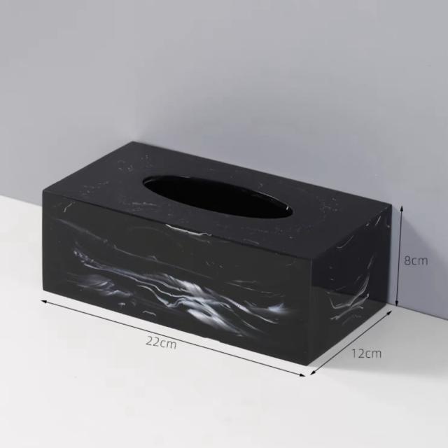 A034115大理石調 高級感ティッシュケース ．ティッシュボックス?ティッシュカバー