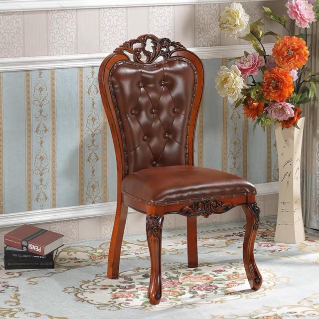 管282☆イタリア製☆姫系☆ロココ調ほ☆本革☆ダイニングチェアー 管282☆イタリア製☆姫系☆ロココ調ほ☆本革☆ダイニング