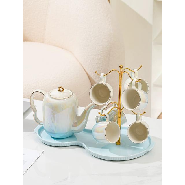 A034215ティー・コーヒーカップセット カップ6客セット 陶磁器