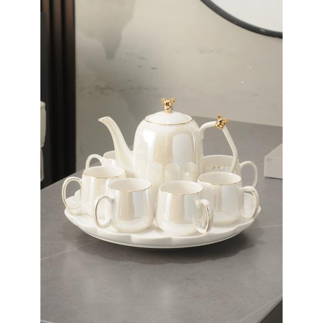 A034217ティー・コーヒーカップセット カップ6客セット 陶磁器ティーセット