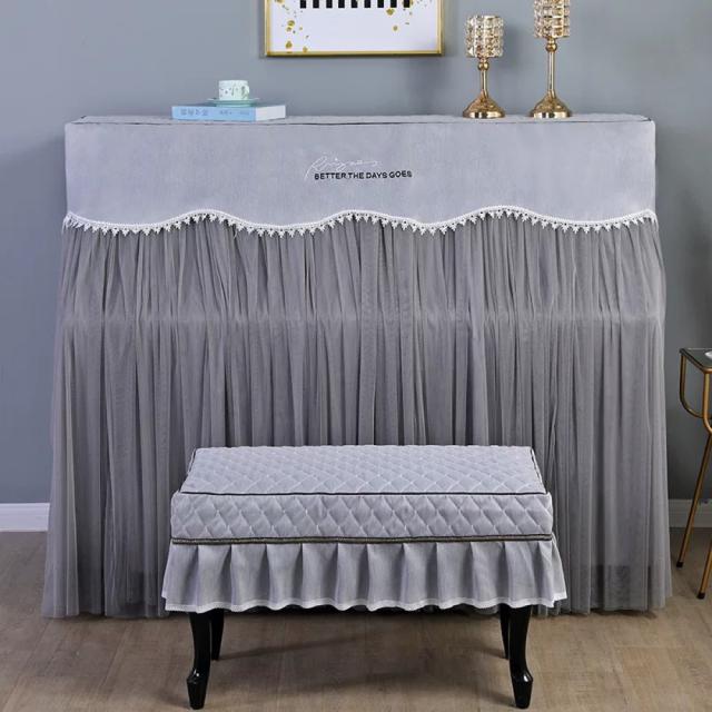 ピアノカバー ．ピアノイスカバー 2点セット ピアノカバー 2点セット ピアノ用カバー+椅子カバー ハーフカバー