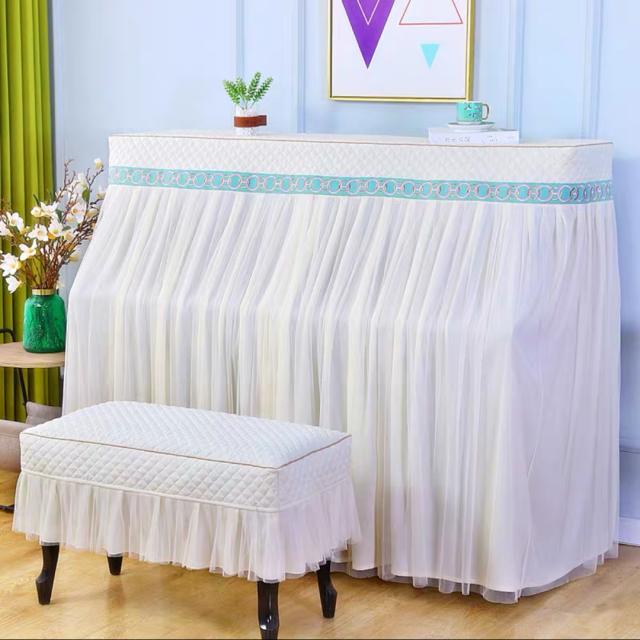 高級感ピアノカバー ピアノイスカバー 2点セット