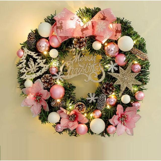 クリスマスリース クリスマススワッグ　 壁飾り 人工造花 デラックスリース